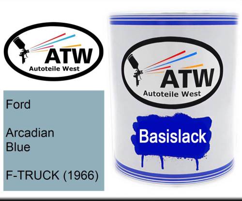 Ford, Arcadian Blue, F-TRUCK (1966): 1L Lackdose, von ATW Autoteile West.